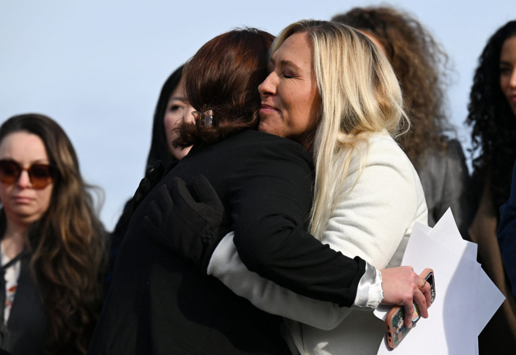 Press conference on the Epstein Files Transparency Act in Washington