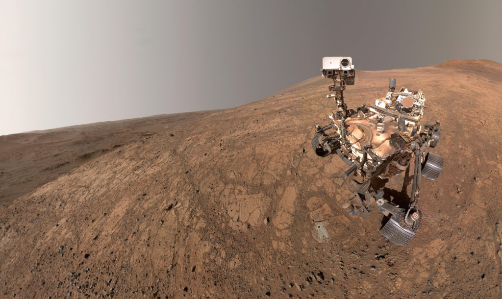 NASA's Perseverance rover took this selfie inside Jezero Crater in its northern hemisphere of Mars