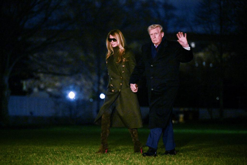 U.S. President Donald Trump returns from Florida at the White House in Washington, D.C.