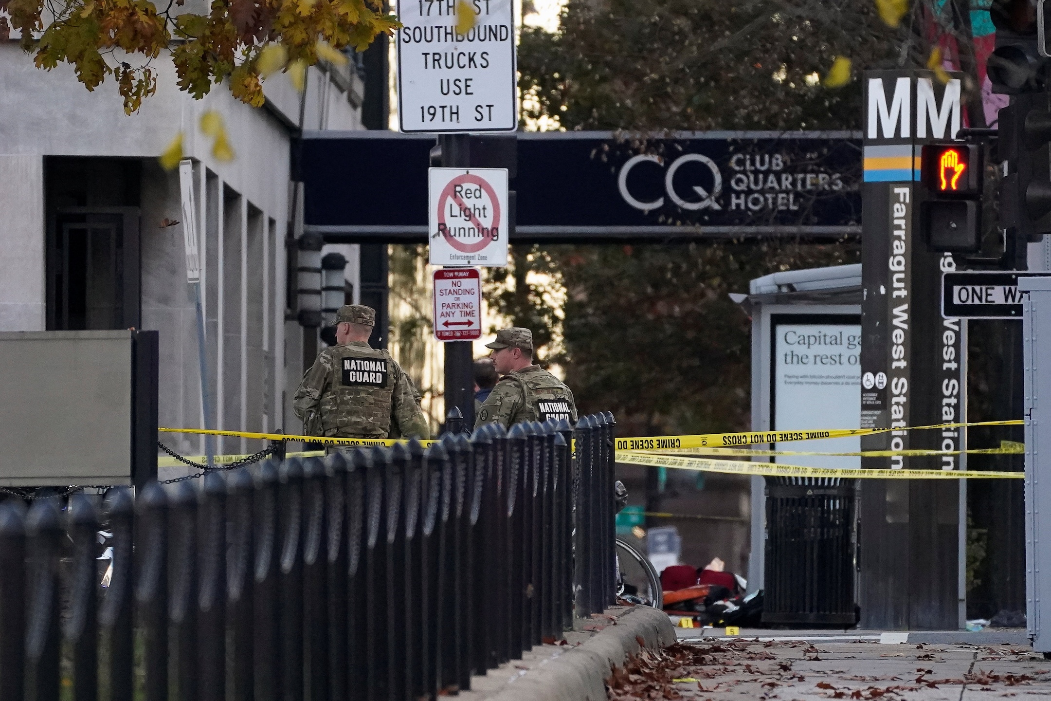 Two National Guard members shot near the White House in Washington