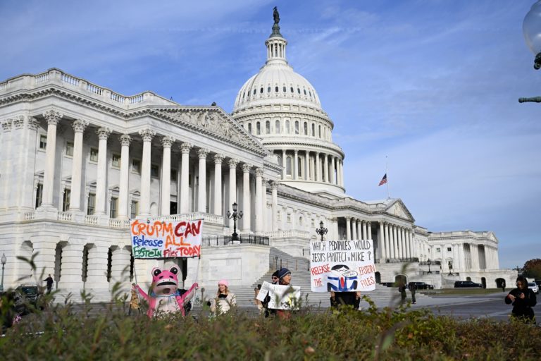 Press conference on the Epstein Files Transparency Act in Washington