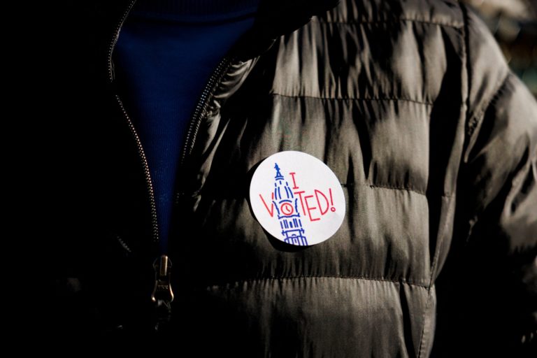 People vote during the Pennsylvania Municipal Election in Philadelphia