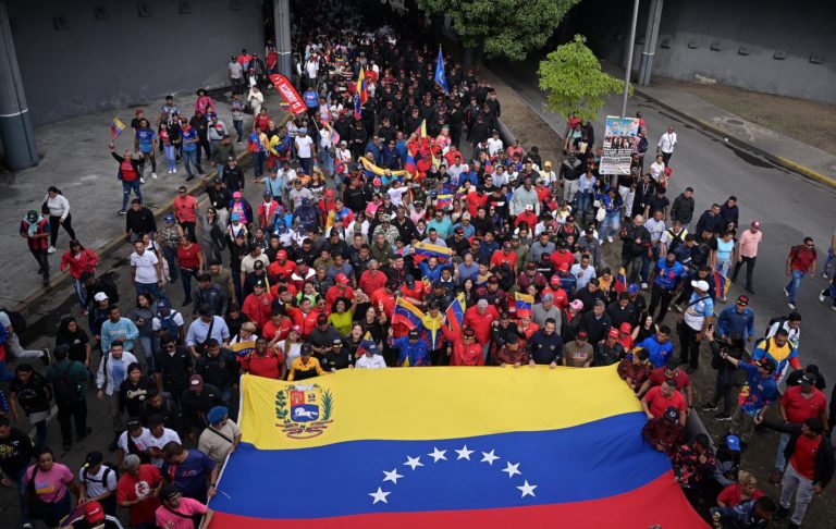 Venezuela holds march against potential escalation of U.S. actions