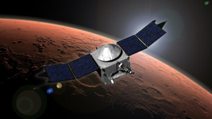 NASA's MAVEN spacecraft is seen in this undated artist's concept