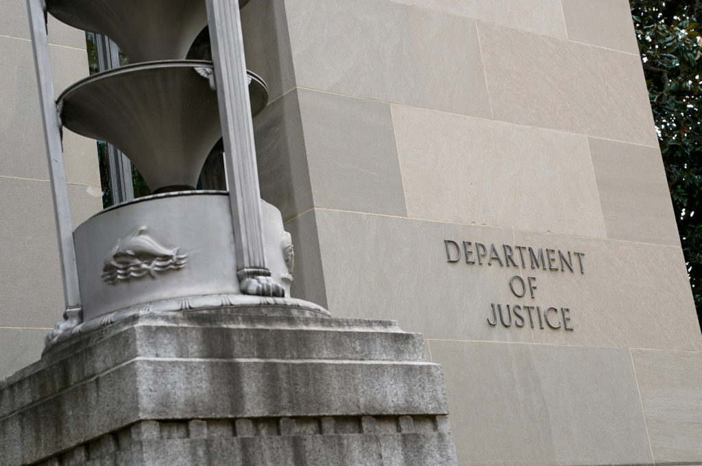 U.S. Department of Justice building in Washington