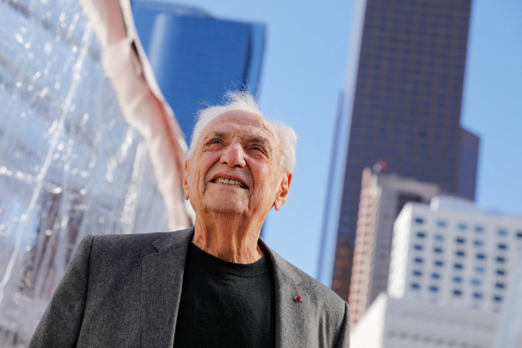 FILE PHOTO: Architect Frank Gehry attends the official groundbreaking of "The Grand" a Frank Gehry designed mixed-use deve...
