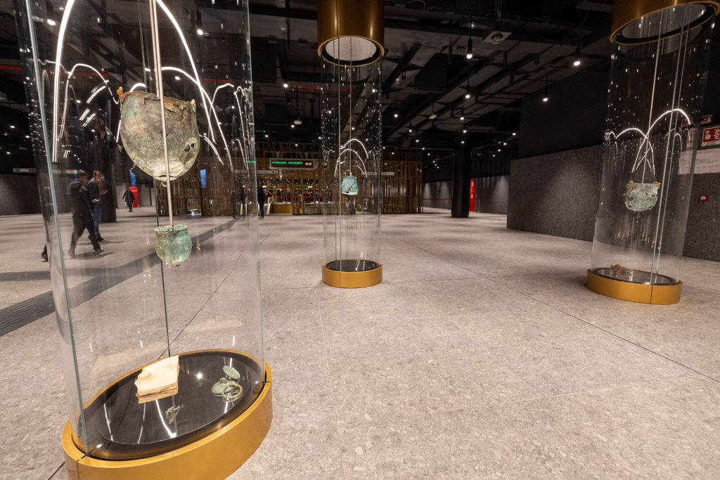 Rome opens long-delayed new Colosseum metro station complete with archaeological displays