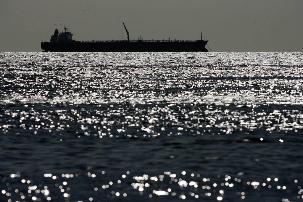 FILE PHOTO: An oil tanker is seen on Lake Maracaibo in Venezuela's western state of Zulia