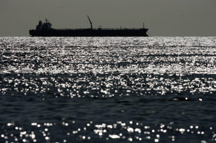FILE PHOTO: An oil tanker is seen on Lake Maracaibo in Venezuela's western state of Zulia