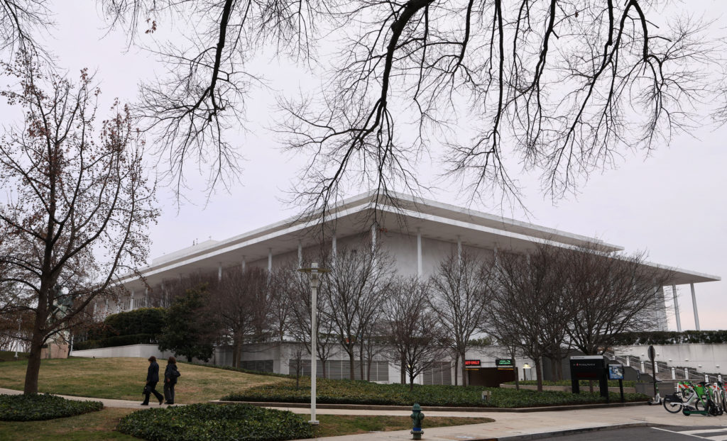 The Kennedy Center, to be renamed The Trump-Kennedy Center, in Washington