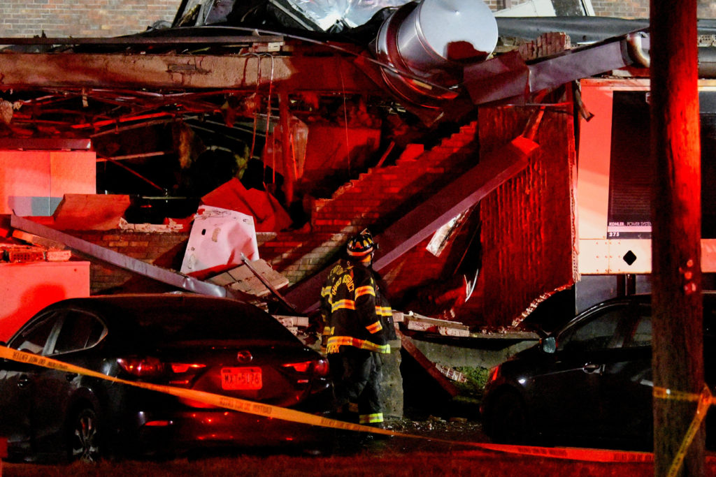 Gas explosion causes partial building collapse at the Silver Lake nursing home in Bristol
