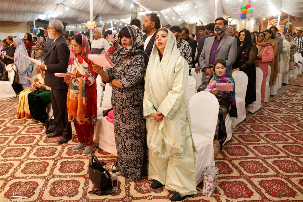 Christmas Eve service at the Central Brooks Memorial Church in Karachi