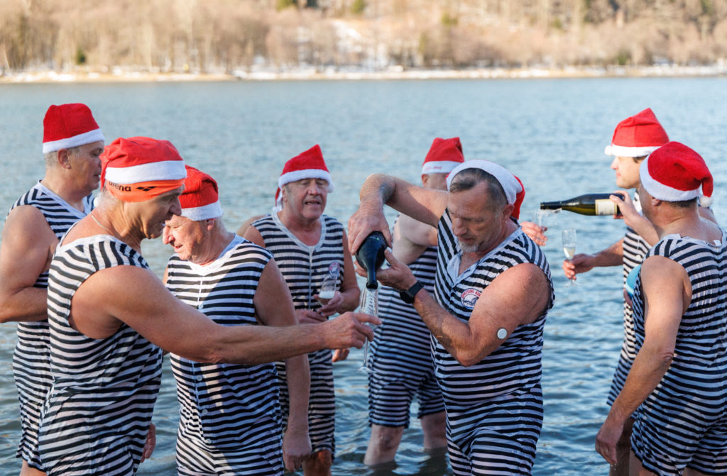 New Year celebration at noon in Fuzine