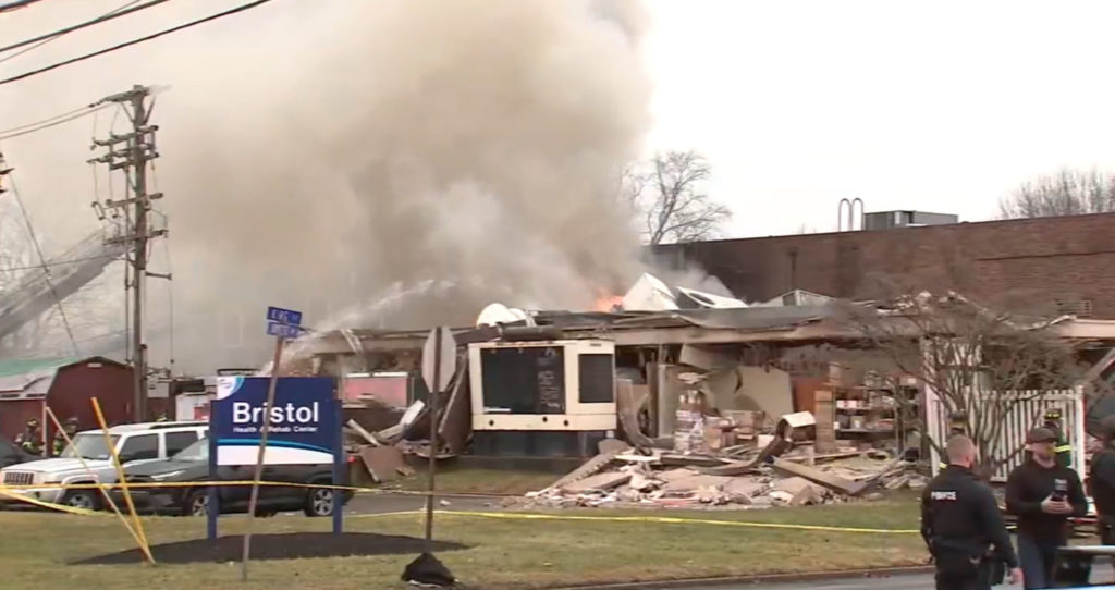 Gas explosion at a Pennsylvania nursing home traps people inside, authorities say