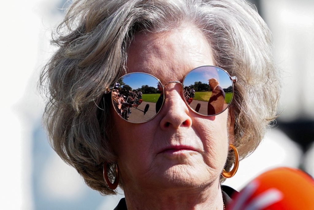 U.S. President Donald Trump departs the White House en route to Norfolk, Virginia