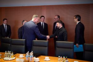 Ukraine's President Zelenskiy visits in Berlin