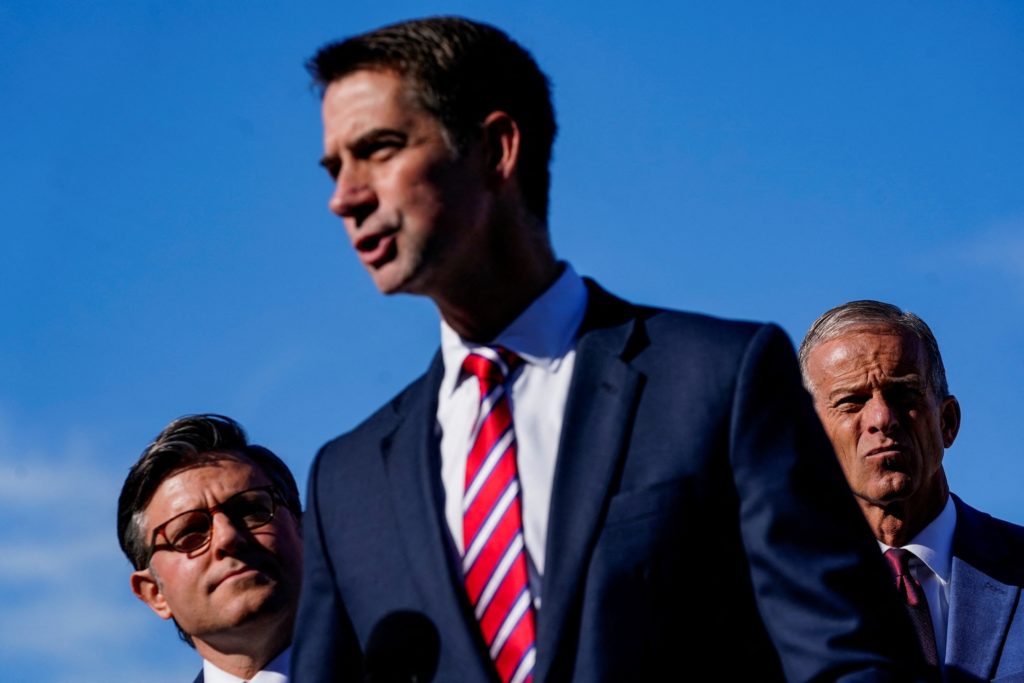 Press conference on the the first day of a partial government shutdown, in Washington