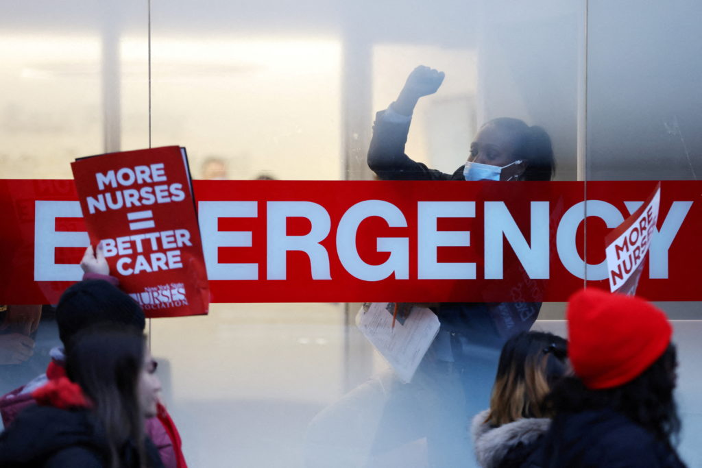 Thousands of nurses go on strike at several major New York City hospital systems