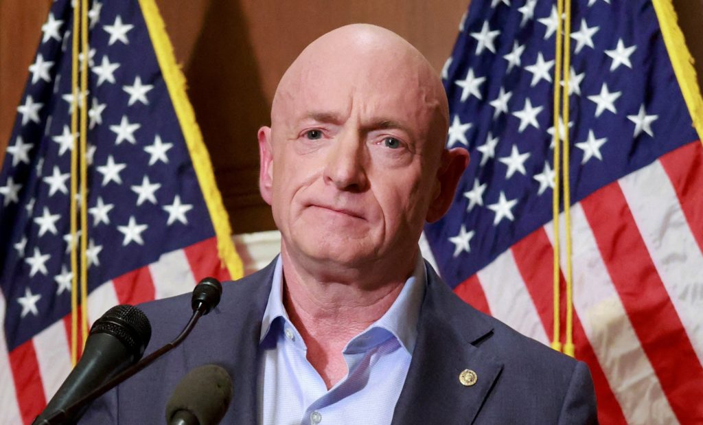 FILE PHOTO: Pentagon to cut Senator Kelly's military retirement pay for misconduct