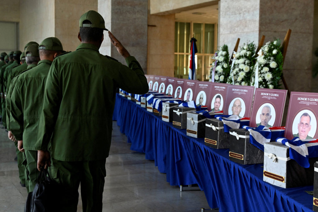 Cuba pays tribute to 32 soldiers killed in U.S. attack on Venezuela, in Havana