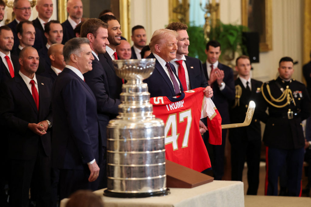 U.S. President Trump honors the NHL Stanley Cup champions Florida Panthers in Washington