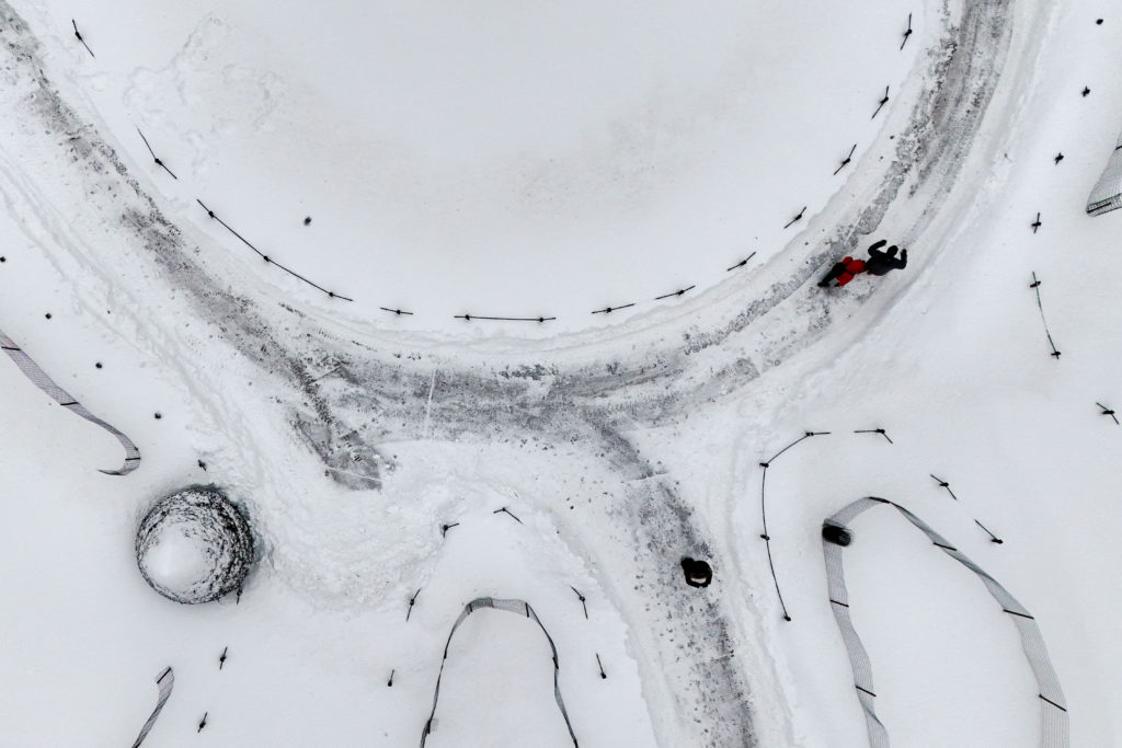Winter snow storm hits Boston