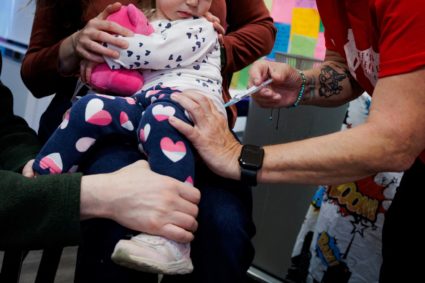 Kids receive Moderna Spikevax (COVID-19 Vaccine, mRNA) at Skippack Pharmacy in Schwenksville