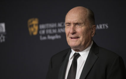 Actor Duvall poses at the BAFTA Los Angeles Britannia Awards at the Beverly Hilton hotel in Beverly Hills
