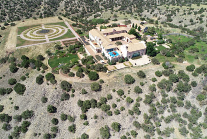 Zorro Ranch is seen in an aerial view near Stanley, New Mexico