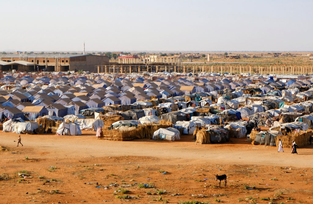A displaced persons camp in El Obeid, North Kordofan State