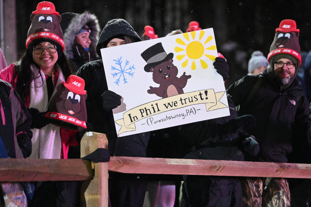 Groundhog Day festivities at Gobbler's Knob in Punxsutawney