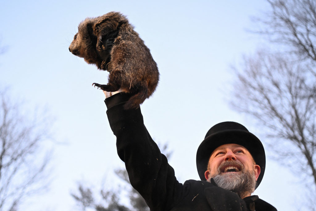 Groundhog Day festivities at Gobbler's Knob in Punxsutawney