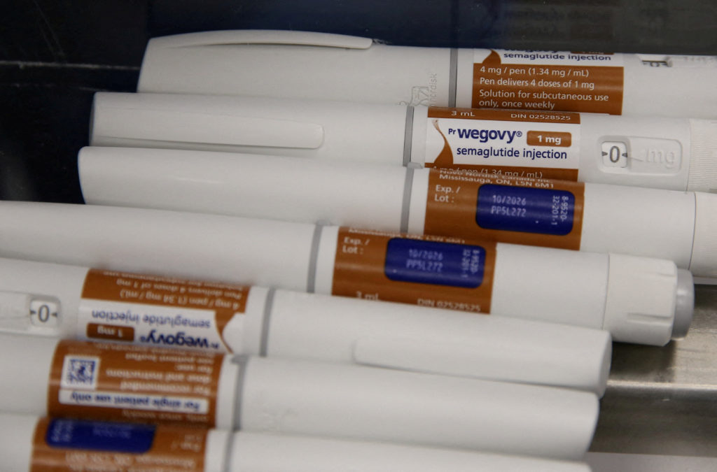 FILE PHOTO: Wegovy pens are sorted at a packaging line at Novo Nordisk's facility in Hillerod, Denmark