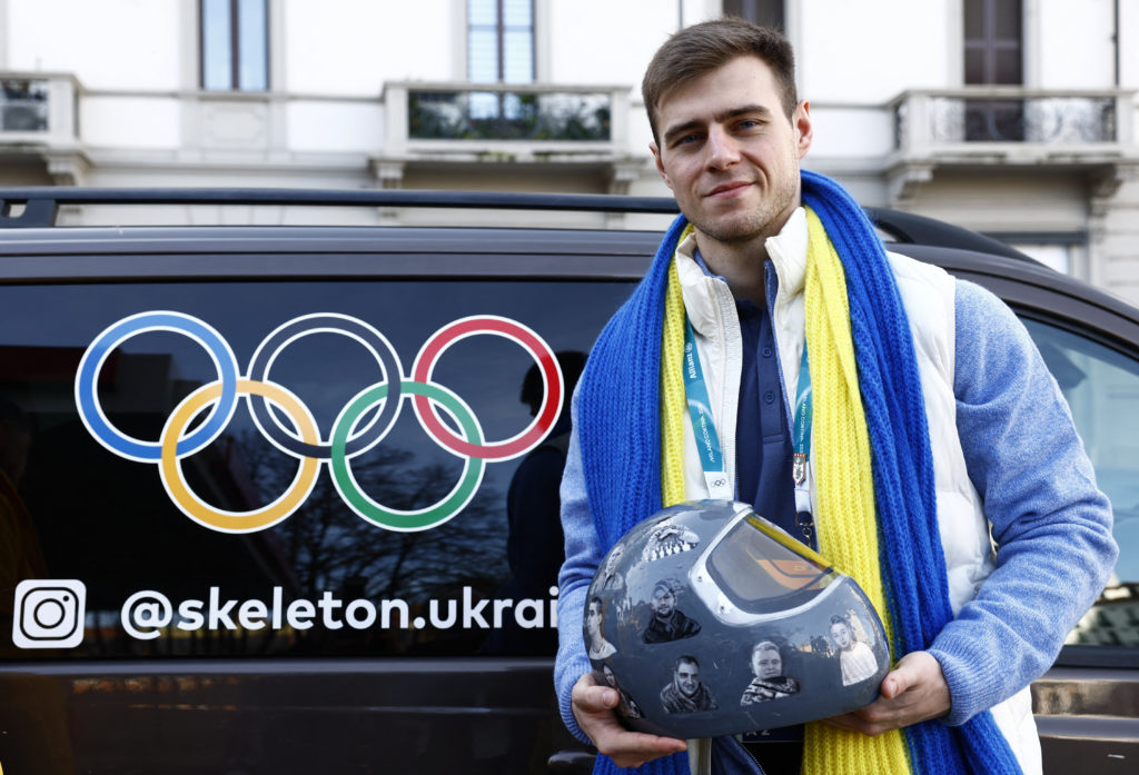 Milano Cortina 2026 Winter Olympics - Skeleton - Vladyslav Heraskevych of Ukraine appears before the Court of Arbitration ...