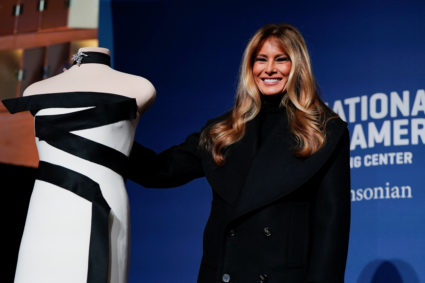 U.S. first lady Melania Trump's 2025 inaugural gown