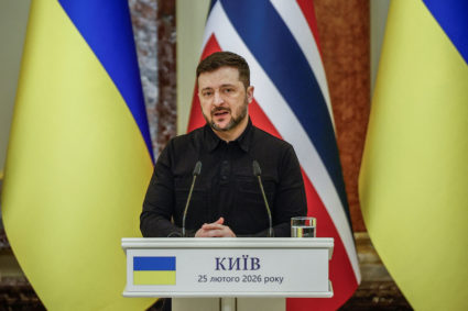 Ukraine's President Zelenskiy and Norway's PM Stoere meet in Kyiv