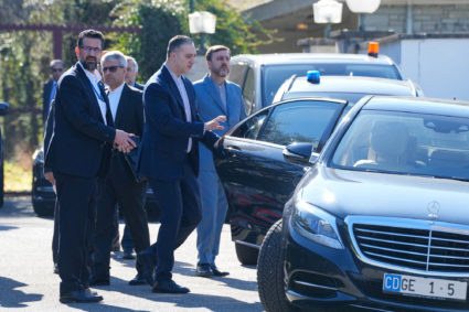 Iranian negotiating delegation departs for the site of the talks with U.S., in Geneva