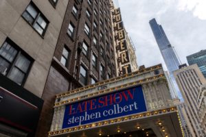 The Ed Sullivan Theater, where "The Late Show with Stephen Colbert" is filmed, in New York