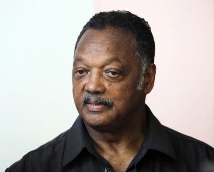 U.S. civil rights activist Jesse Jackson speaks to reporters in Havana