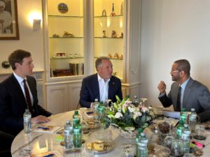 Oman's Foreign Minister Sayyid Badr Hamad Al Busaidi meets with U.S. Special Envoy Steve Witkoff and Jared Kushner, ahead ...