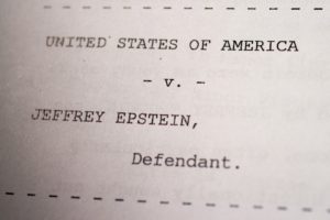 FILE PHOTO: Newly released documents from the U.S. Justice Department files on Jeffrey Epstein