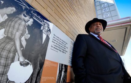 Bernard Lafayette talks about his experiences as a Freedom Rider in front of the Freedom Rides Museum in Montgomery. Lafay...