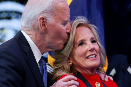U.S. President Biden attends a Department of Defense Commander in Chief farewell ceremony, in Fort Myer
