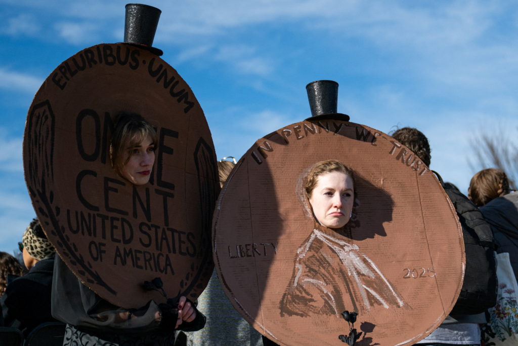 "Funeral for the penny" in Washington