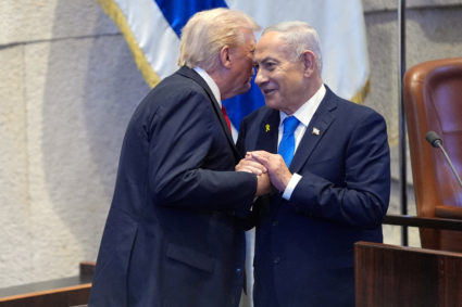 FILE PHOTO: U.S. President Donald Trump addresses the Knesset in Jerusalem