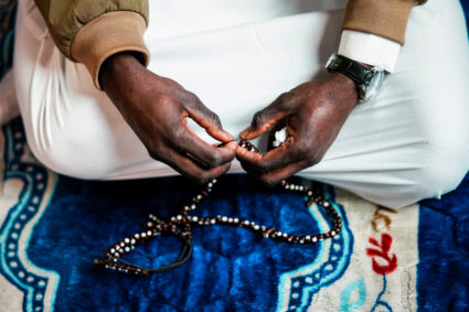 Taraweeh at Times Square in New York