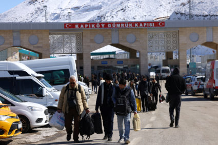 Kapikoy Border crossing into Turkey has become one of the few ways out of Iran during the war