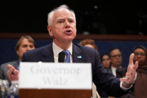 Minnesota Governor Tim Walz and Attorney General Keith Ellison testify before the House Oversight and Accountability Commi...