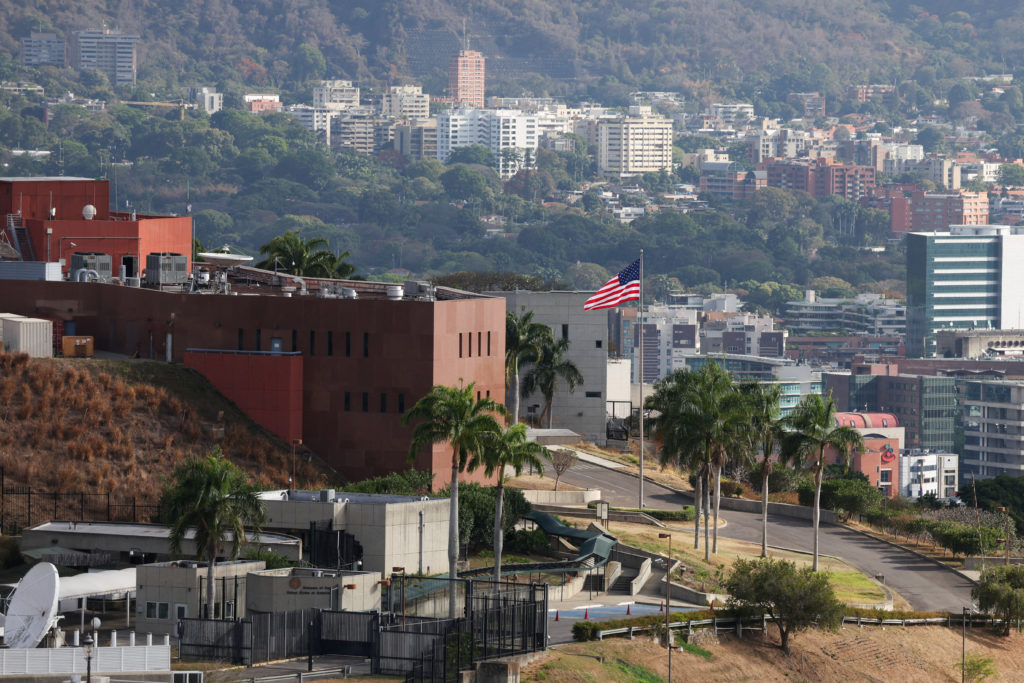 American flag raised at U.S. Embassy in Venezuela for the first time since 2019