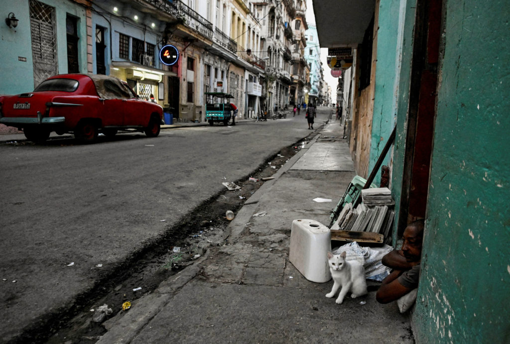 FILE PHOTO: A street scene in Havana is pictured
